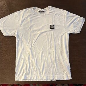 Stone Island light blue Tee with Logo Patch